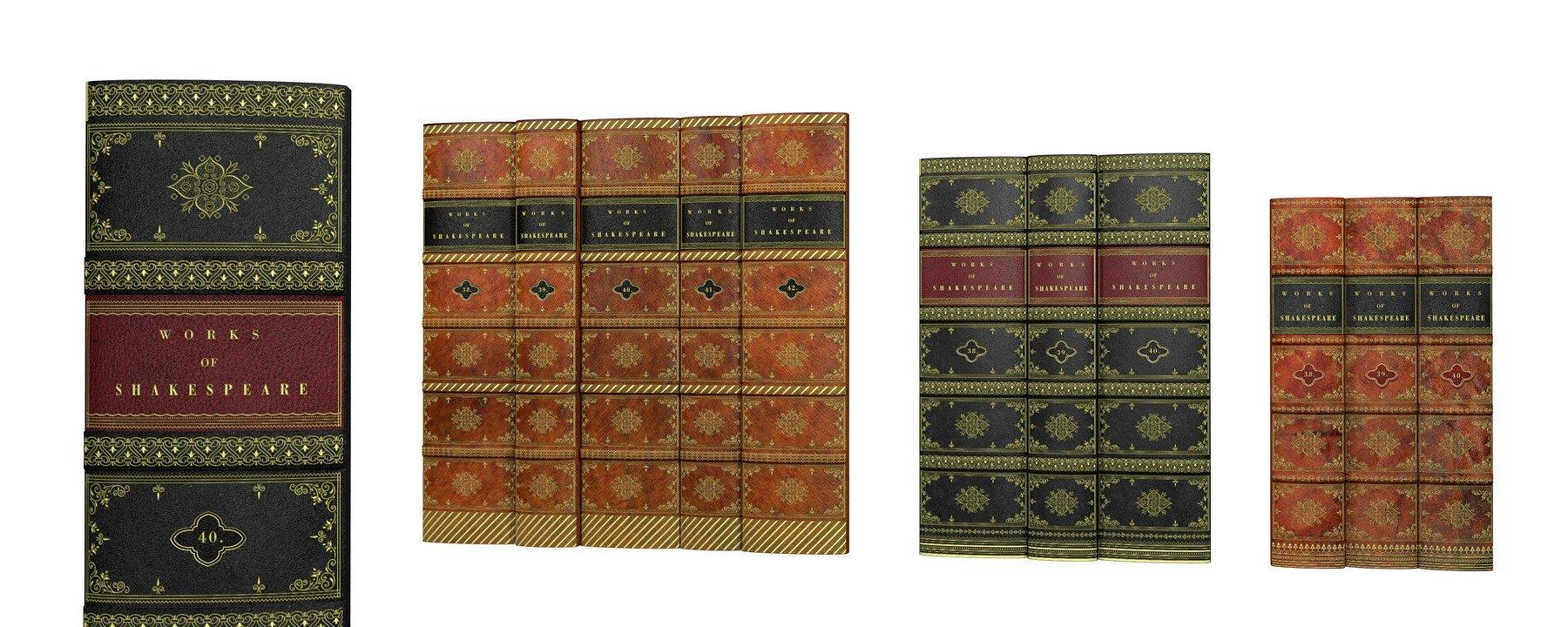 Tłoczone w skórze złocone książki segregatory