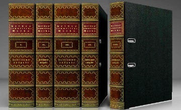 Tłoczony segregator skórkowy