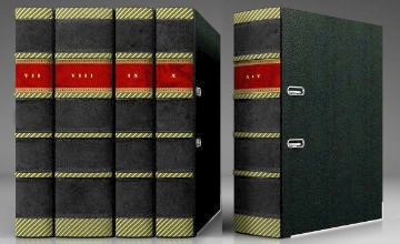 Tłoczony segregator skórkowy